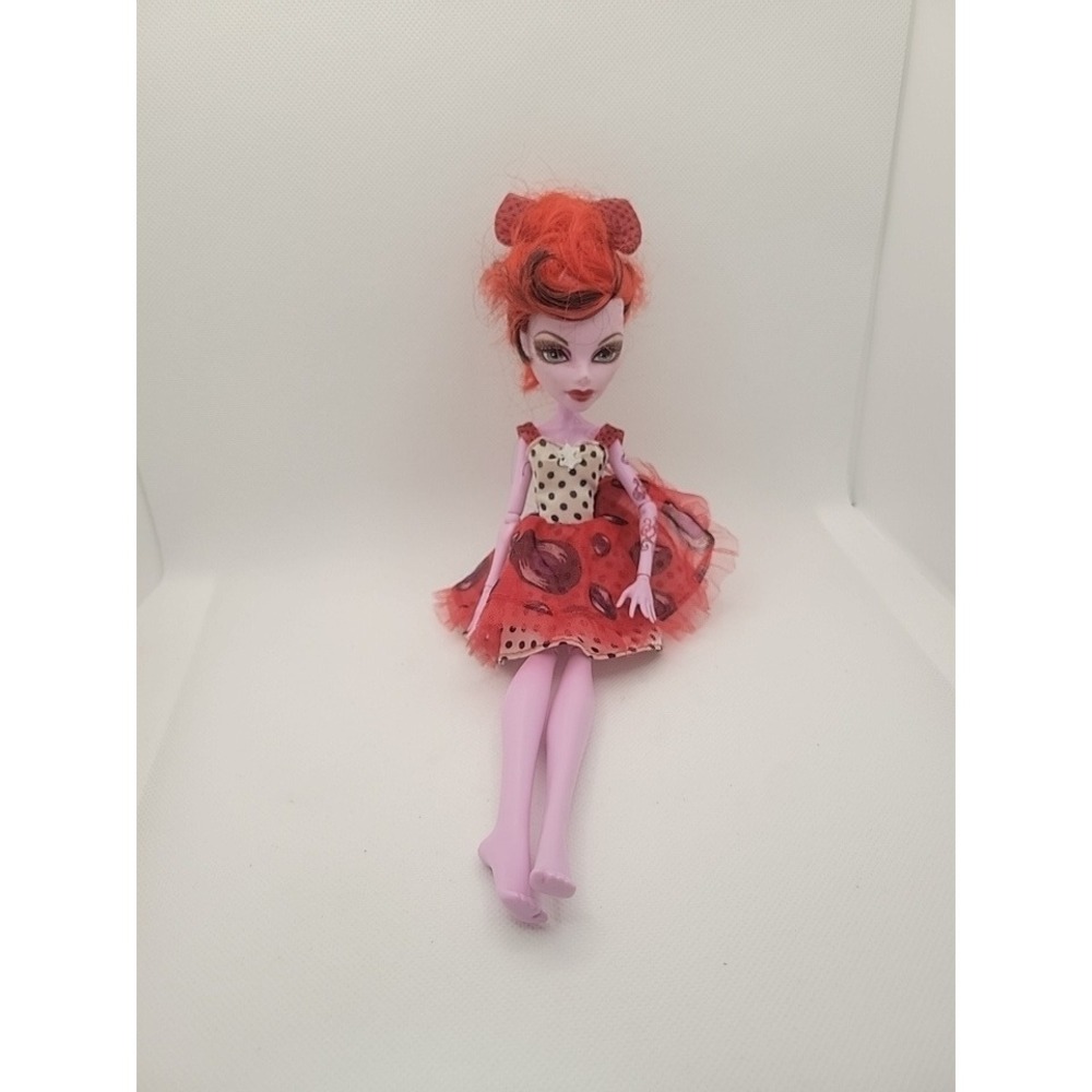 Monster High Operetta Dot Dead Gorgeous Doll Red Hair Polka Dot Dress Mattel G1
